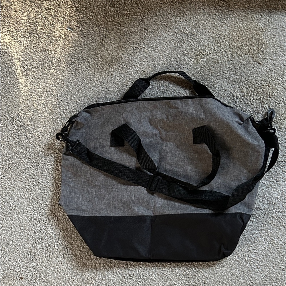 Stylish Gray and Black Men's Bag